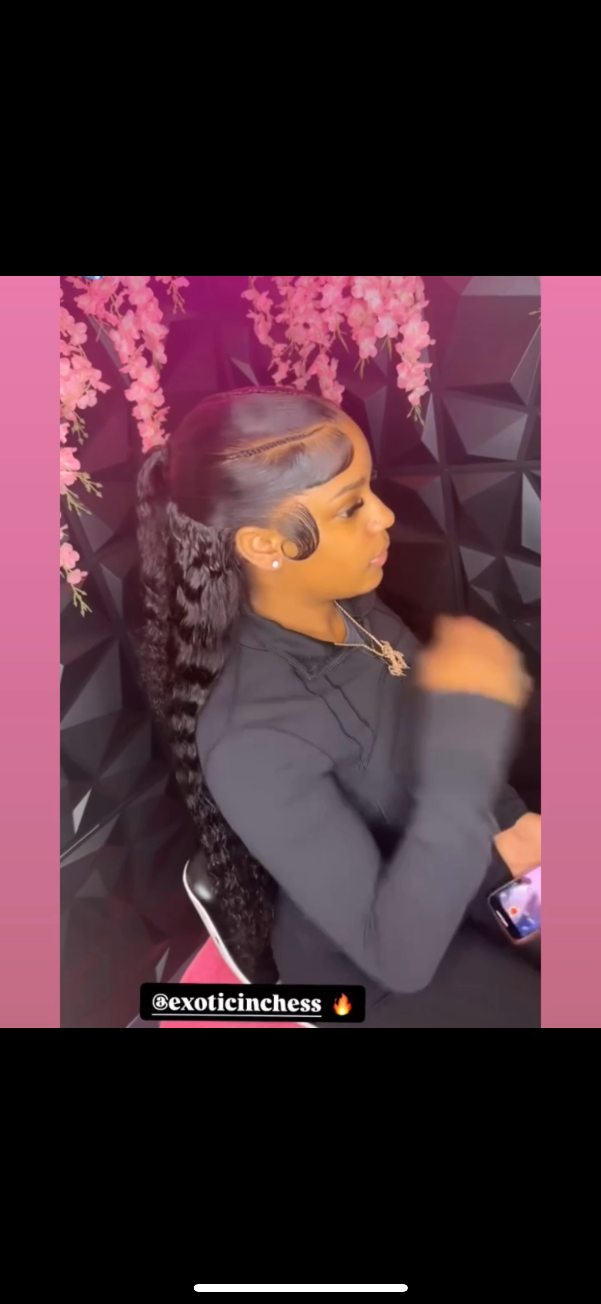 Black HD full frontal wig