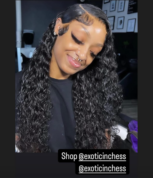 Black TRANSPARENT full frontal  wig