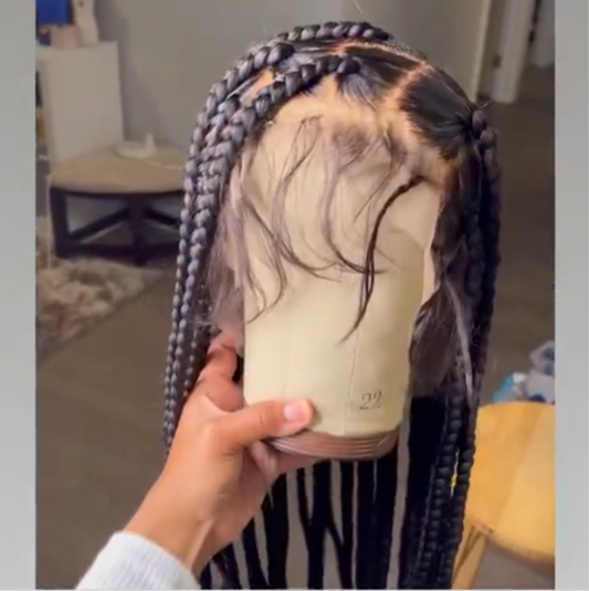 Black HD full frontal wig